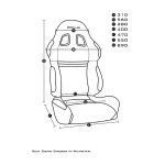 Sport Seat DIY WIRA (DW), SAGA/ISWARA (DS), KANCIL (DK), MYVI (DM) Measurement