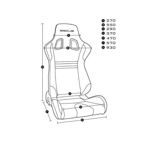 Sport Seat EVO 320 Measurement